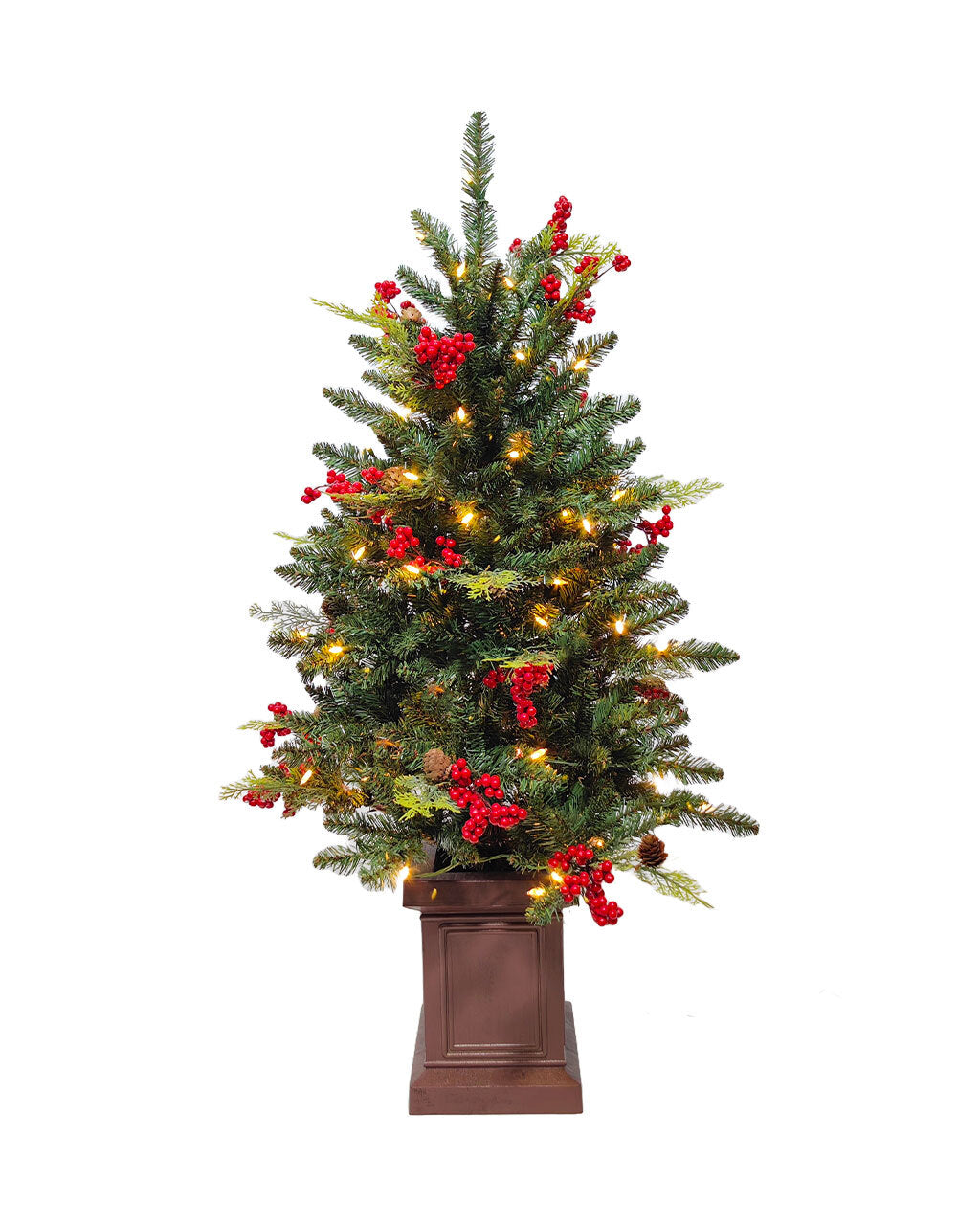 London Potted Pine 3.5ft/105cm Pre Lit Christmas Tree