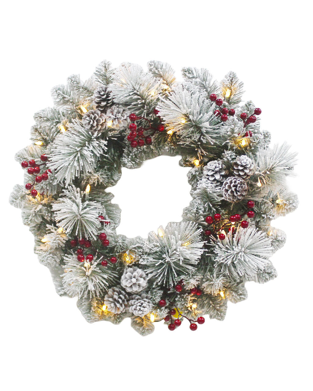 Aspen Wreath 61cm Pre-Lit