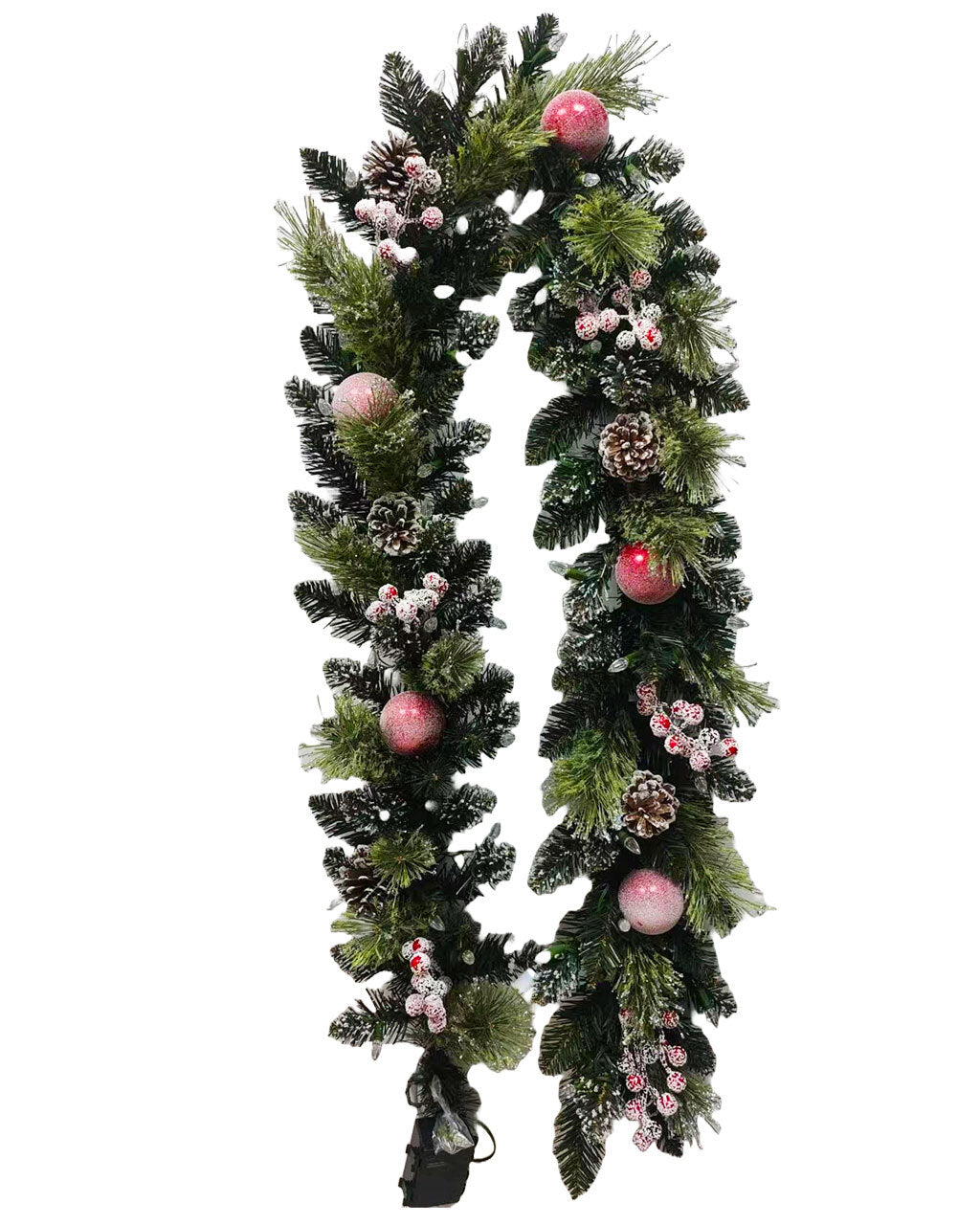 The Frosted Orchard Pre-Lit Garland 1.8m
