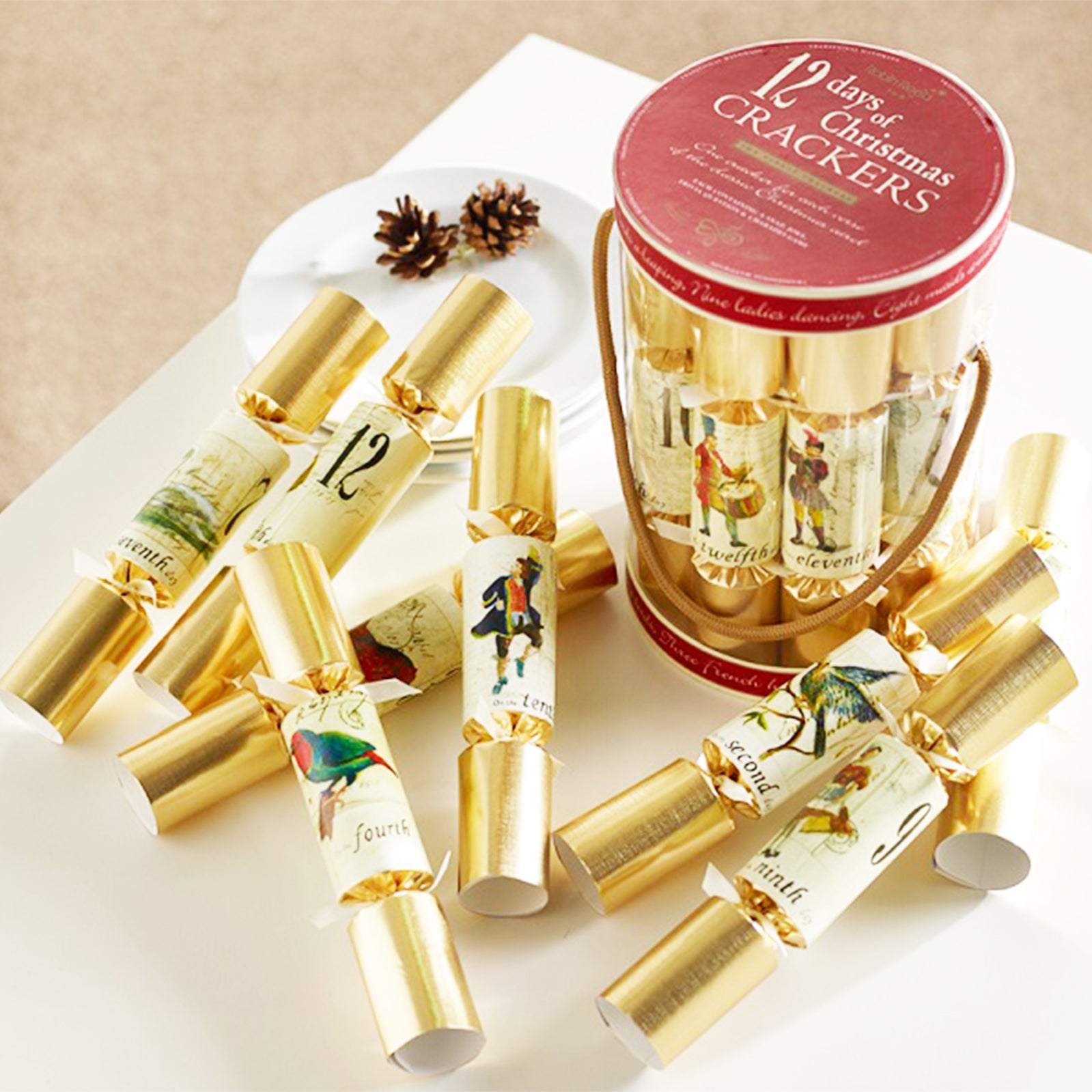Christmas Bon Bons Pack Of 12 Gold Barrel