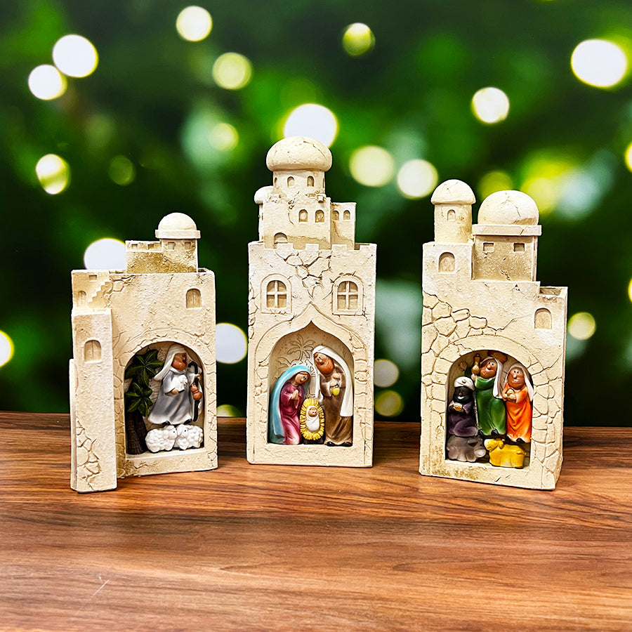 32cm Christmas Folding Nativity Set