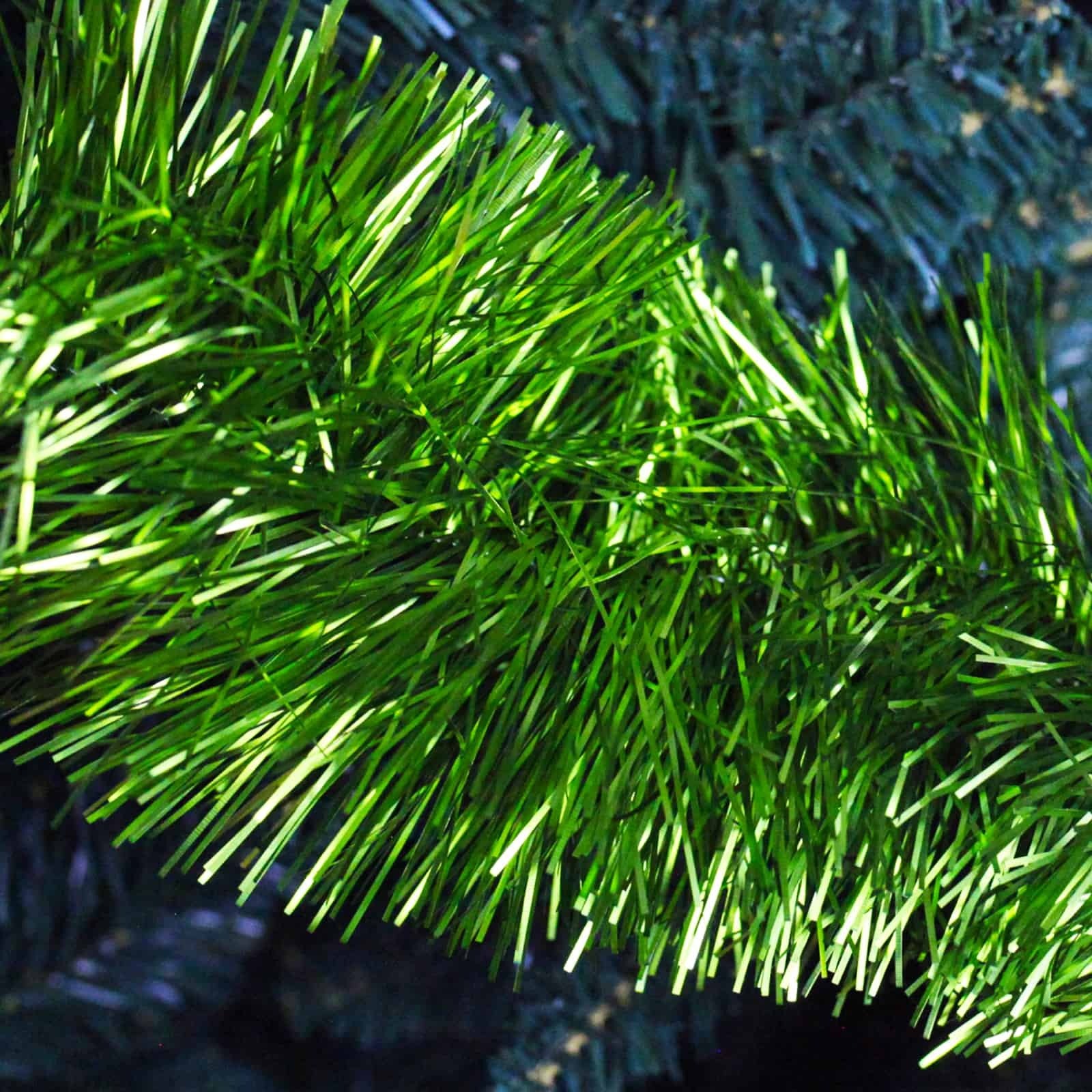 25m APPLE GREEN Christmas Tinsel 150mm wide