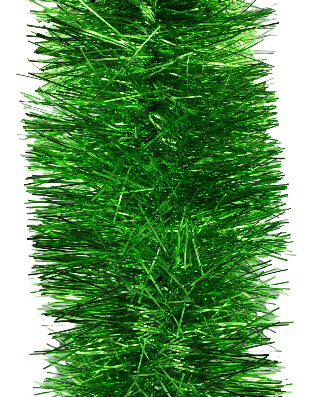 25m GREEN Christmas Tinsel 200mm wide