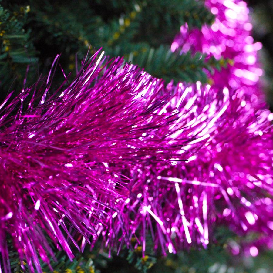 25m HOT PINK Christmas Tinsel 100mm wide