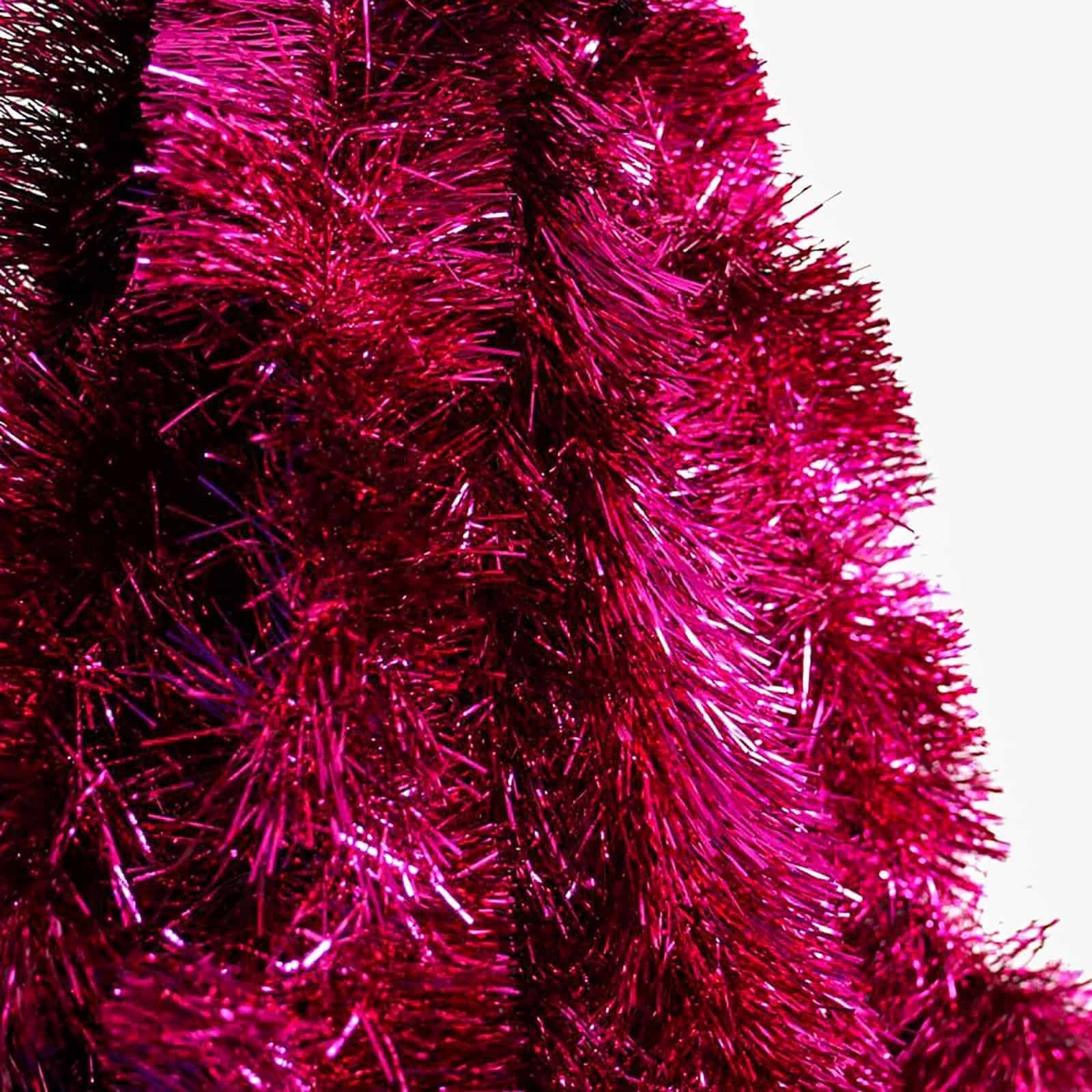 25m HOT PINK Christmas Tinsel 150mm wide