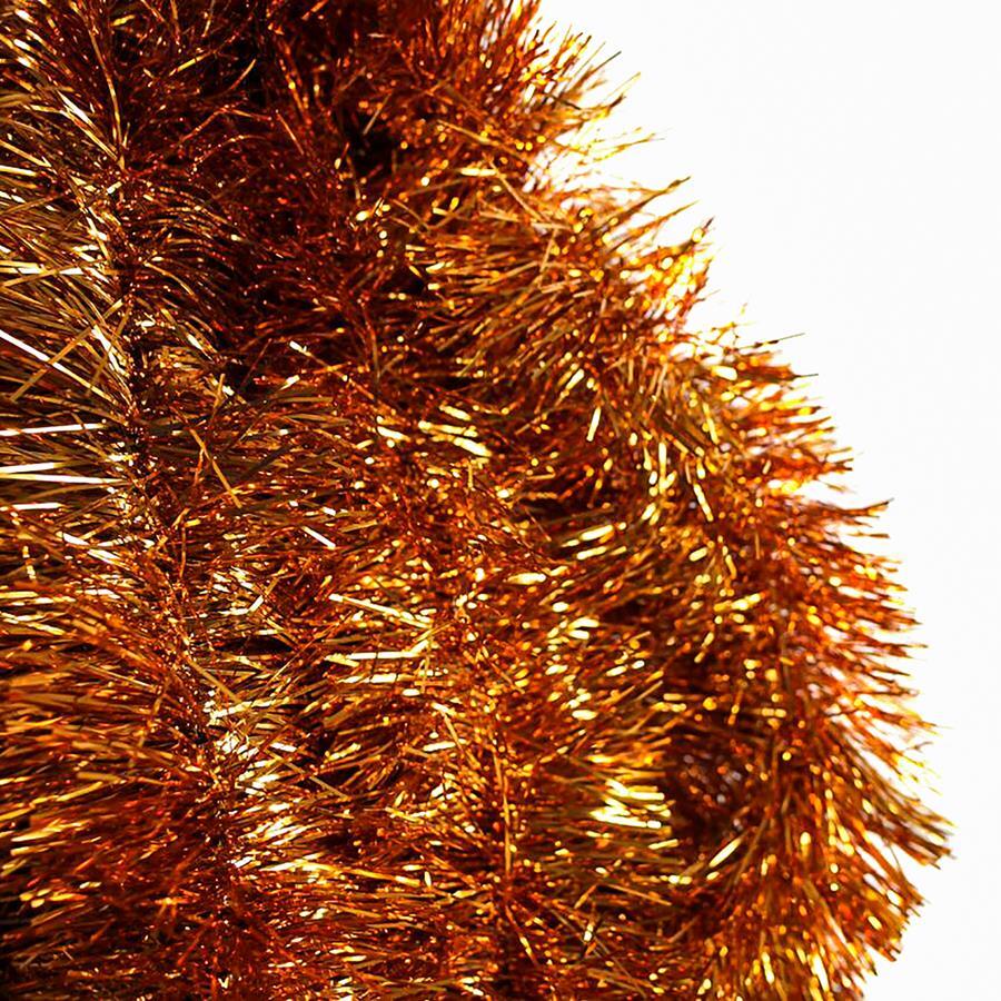 25m ORANGE Christmas Tinsel 100mm wide