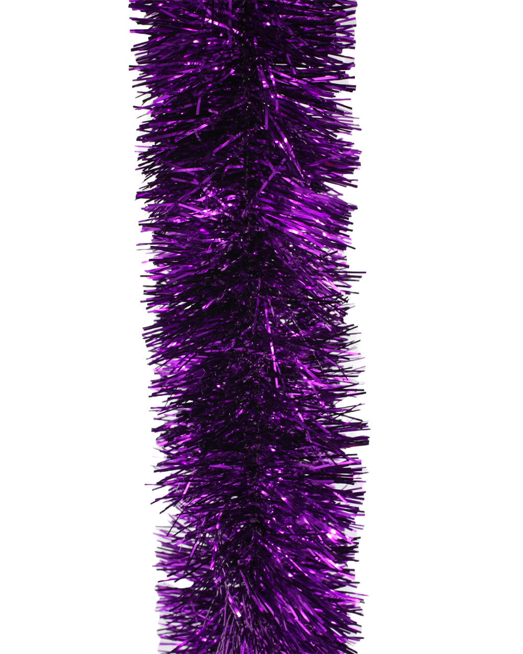 25m PURPLE Christmas Tinsel 100mm wide