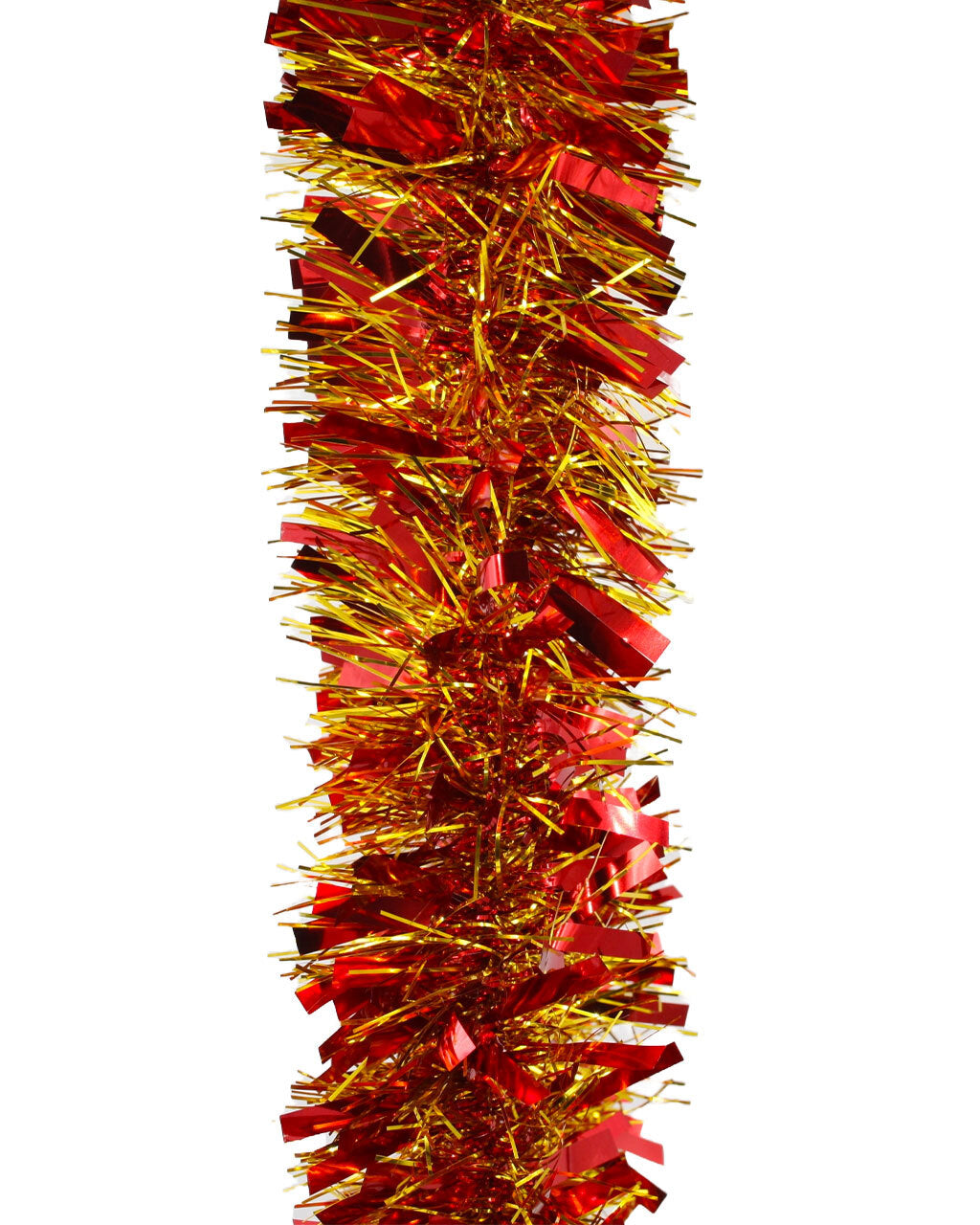 25m RED GOLD Mix Christmas Tinsel 100mm wide