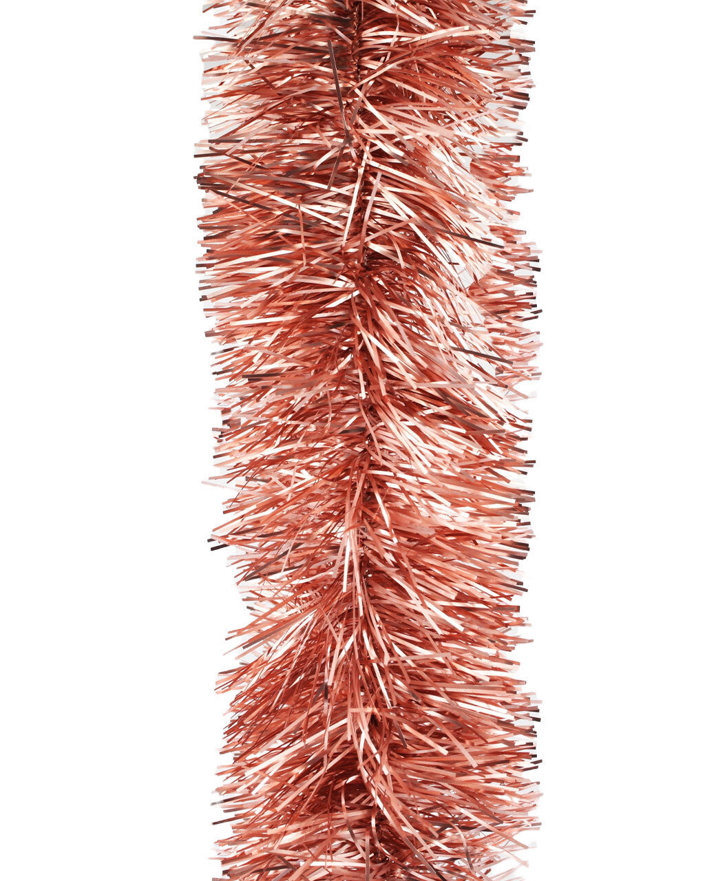 25m ROSE GOLD Christmas Tinsel 100mm wide