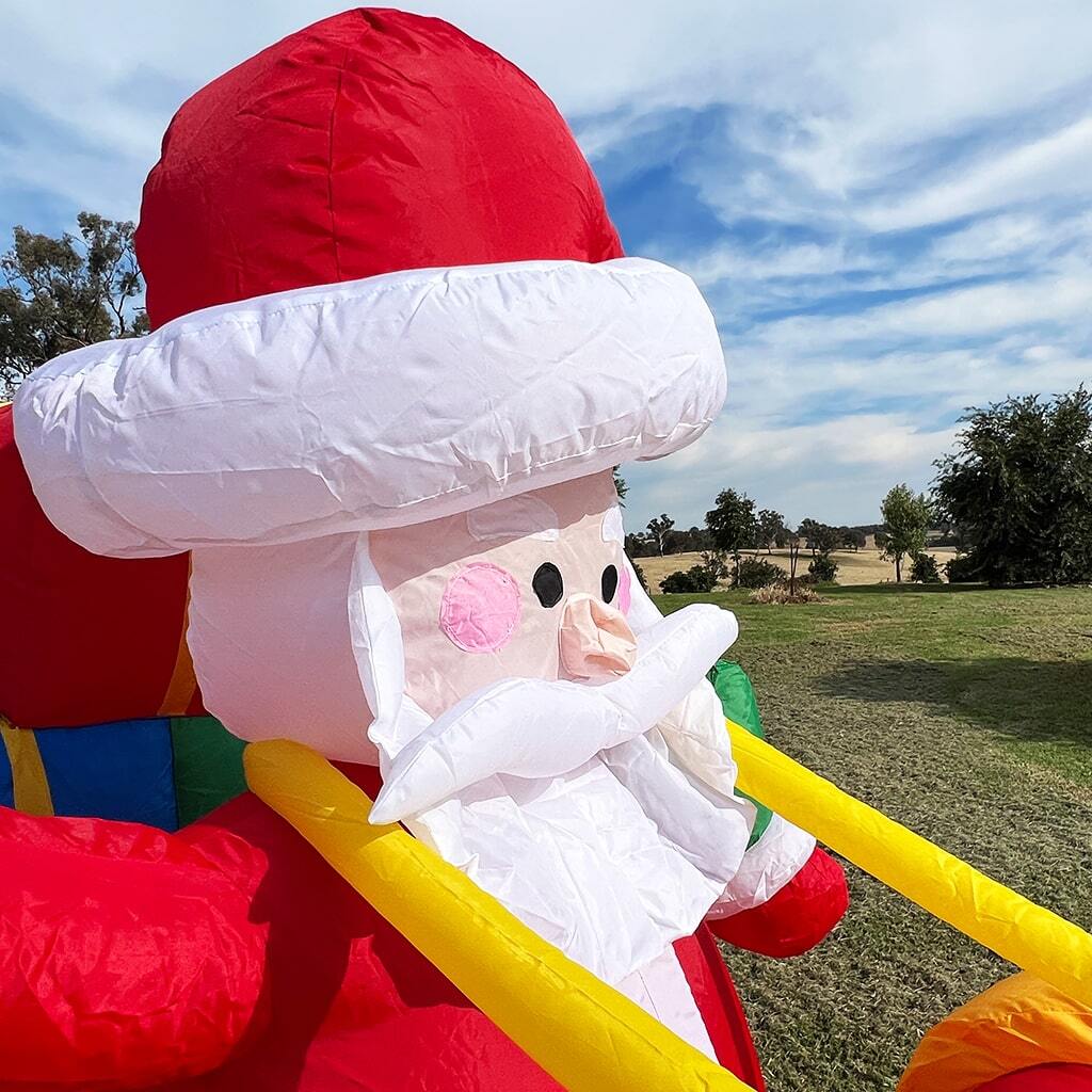 3.4m Santa Sleigh and Reindeer Inflatable