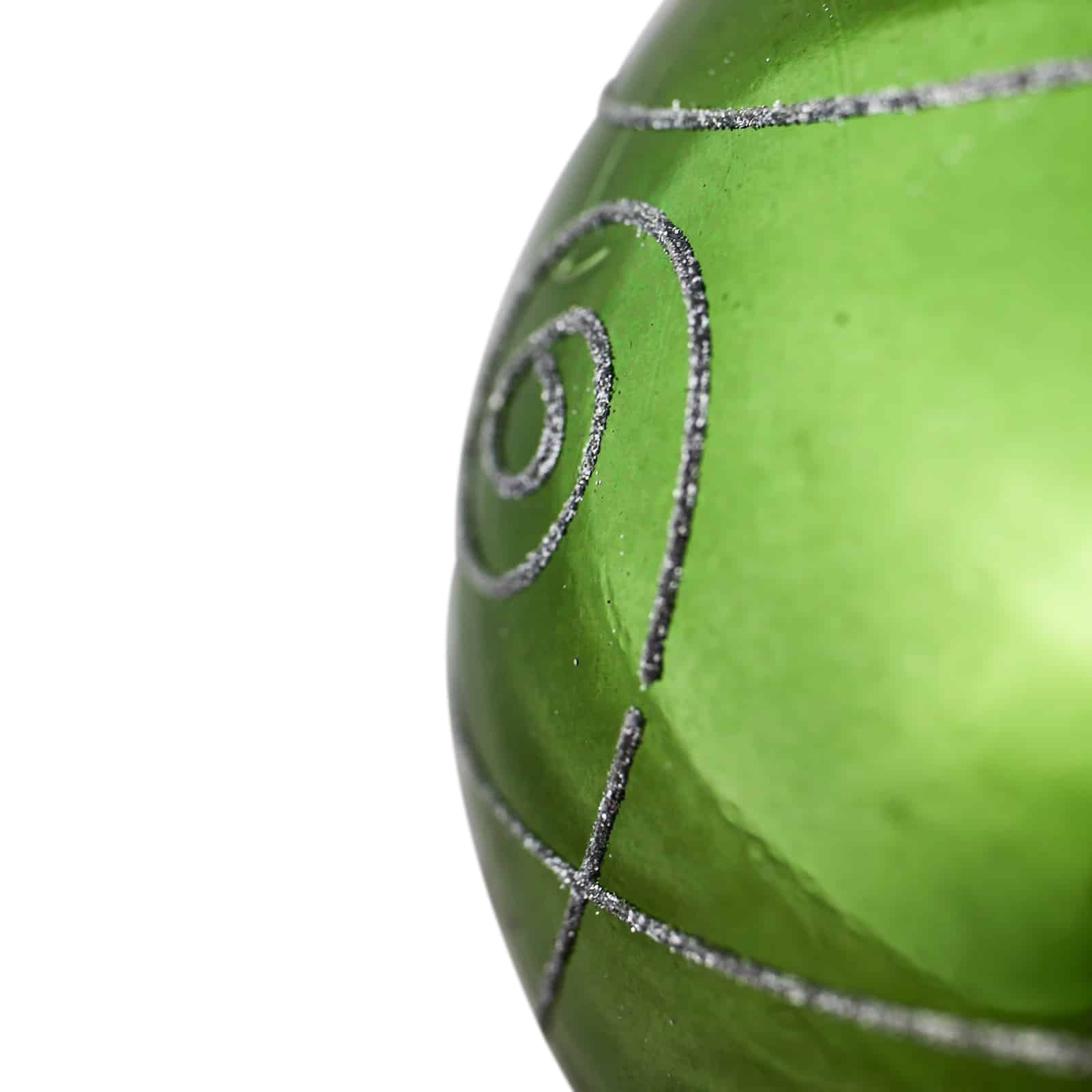 300mm Christmas Decorative Swirl Bauble Green 1 Ball