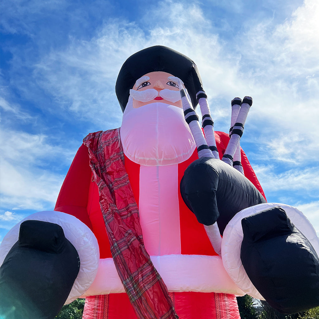 4m Giant Bagpipe Santa Inflatable