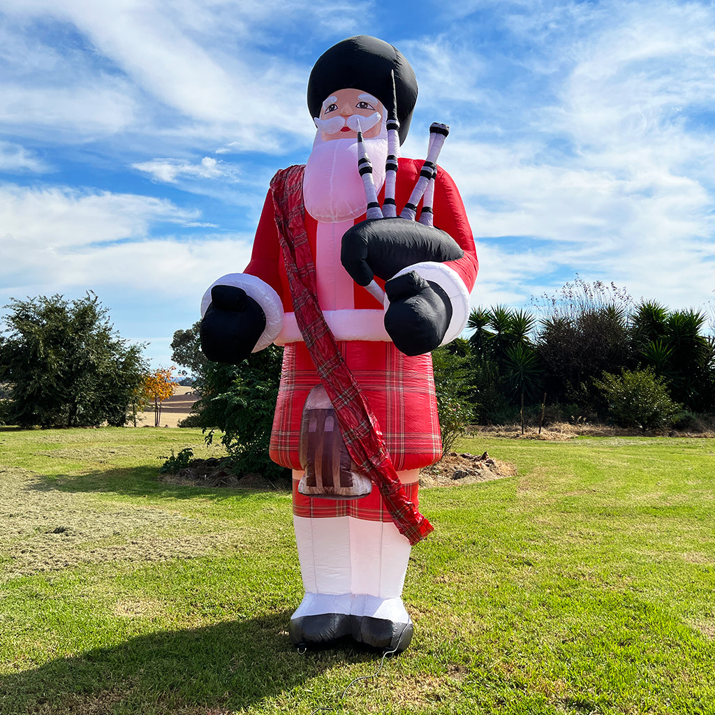 4m Giant Bagpipe Santa Inflatable