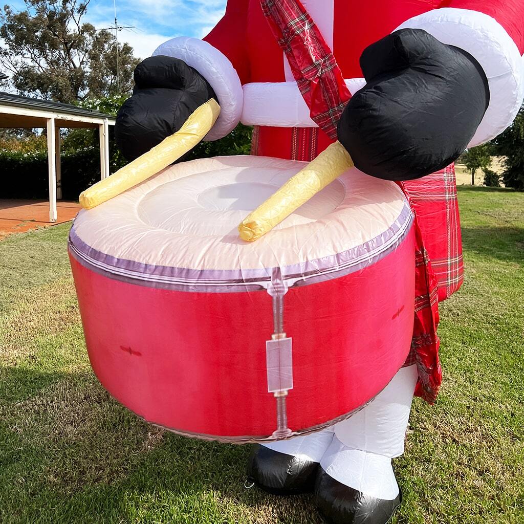 4m Giant Drummer Santa Inflatable 13.3ft