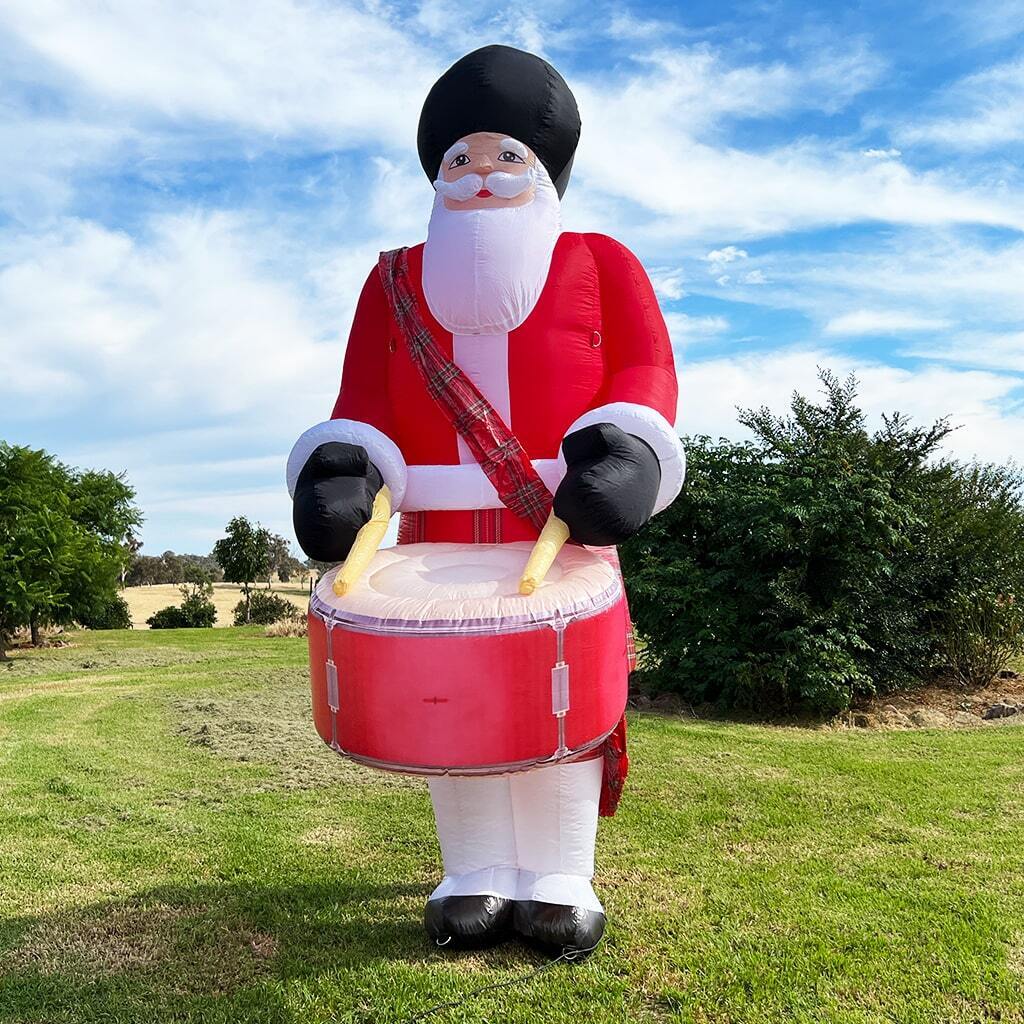 4m Giant Drummer Santa Inflatable 13.3ft