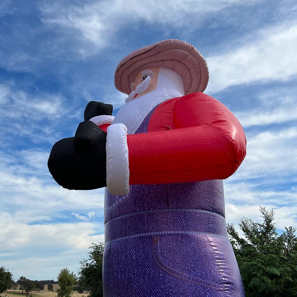 4m Giant Farmer Santa Inflatable 13.3ft
