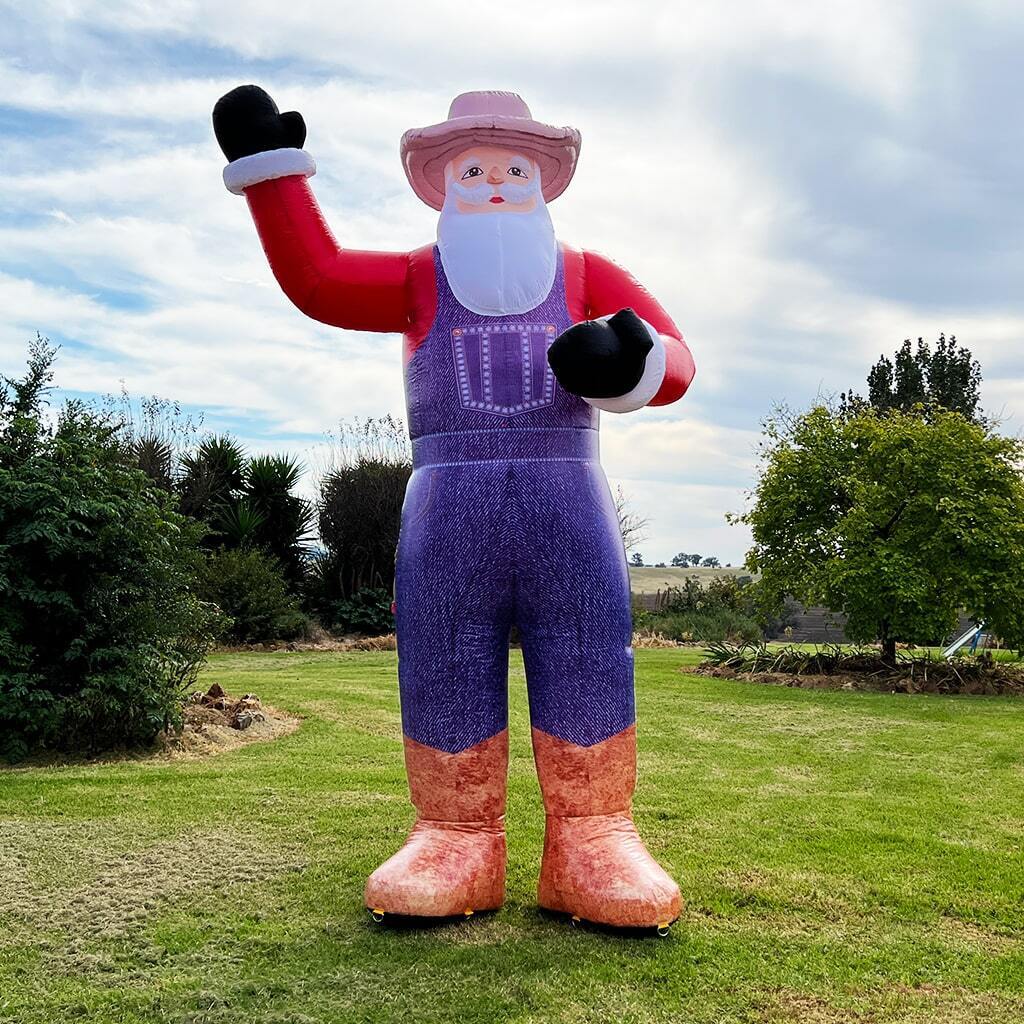 4m Giant Farmer Santa Inflatable 13.3ft