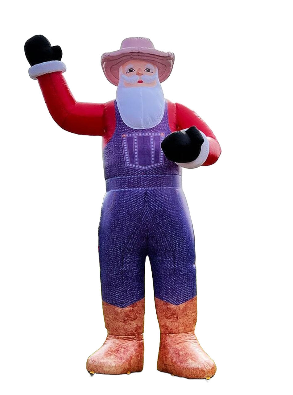 4m Giant Farmer Santa Inflatable 13.3ft