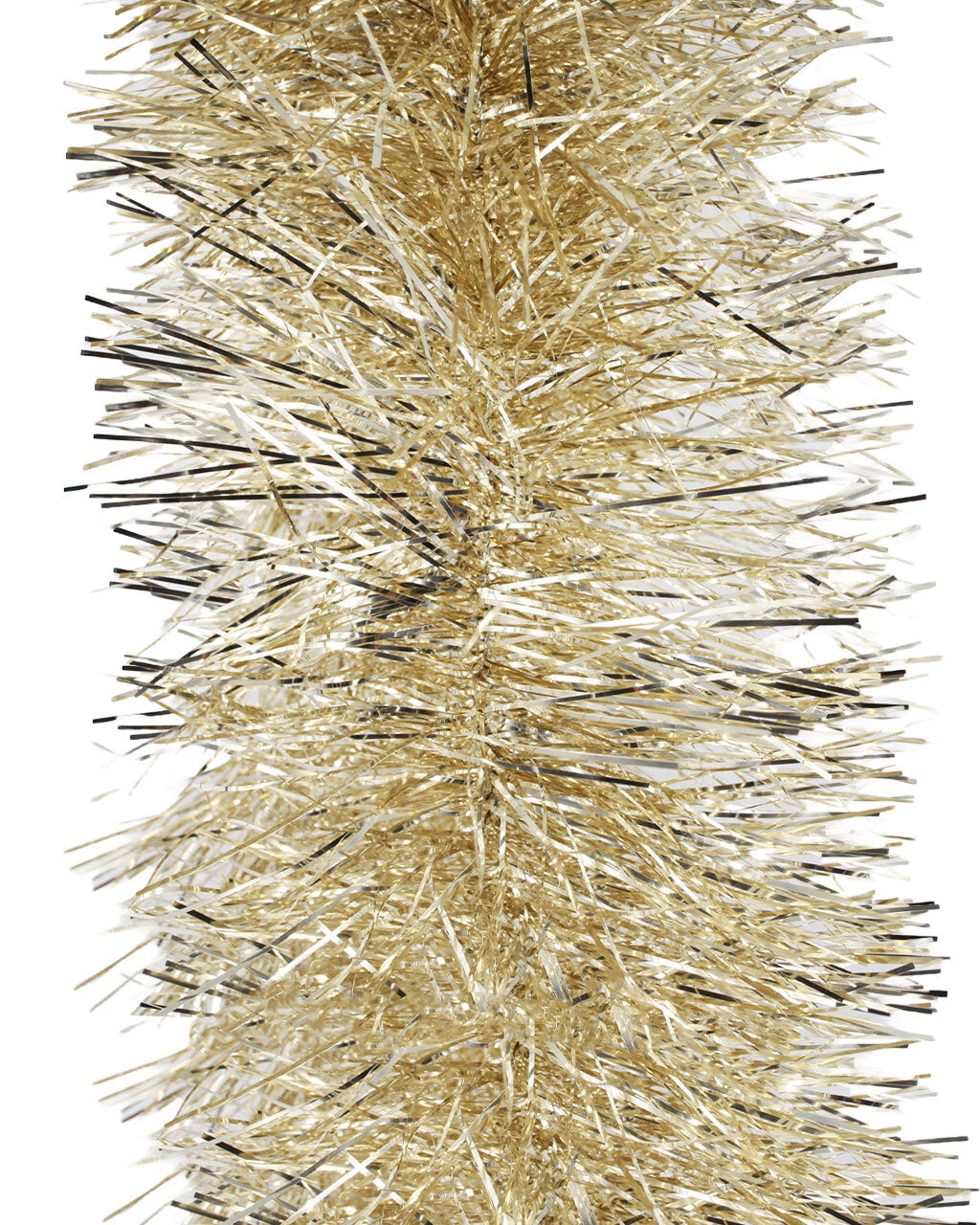 50m CHAMPAGNE GOLD Christmas Tinsel 200mm wide