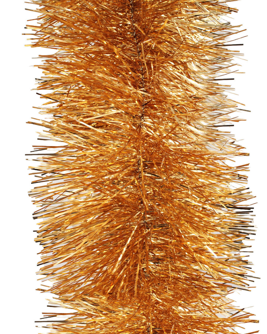 50m ORANGE Christmas Tinsel 200mm wide