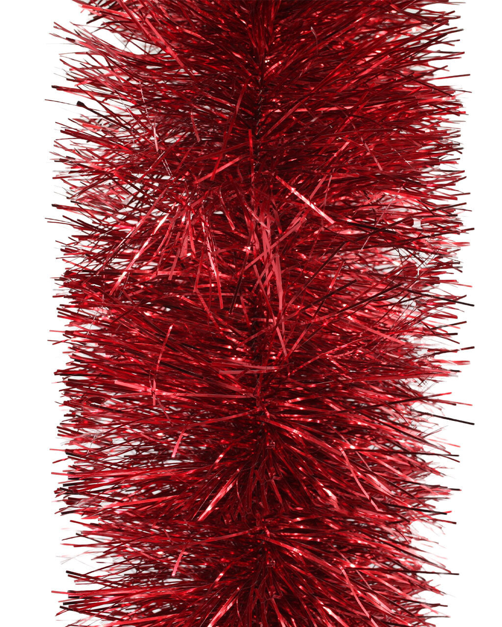 50m RED Christmas Tinsel 200mm wide