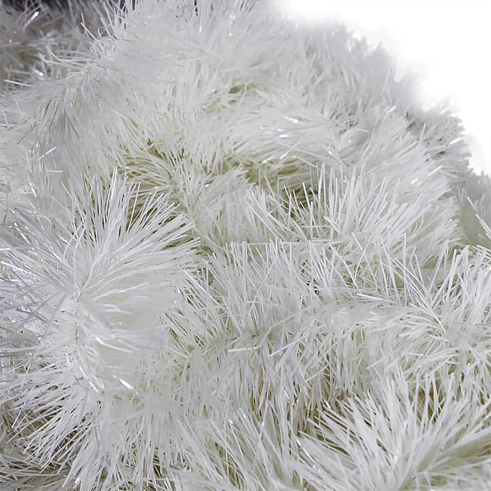 50m WHITE Christmas Tinsel 150mm wide