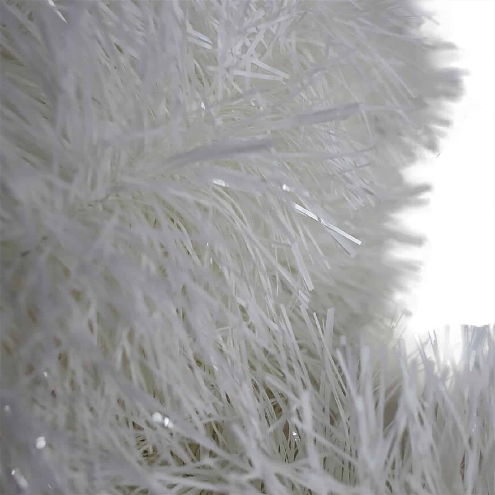 50m WHITE Christmas Tinsel 150mm wide