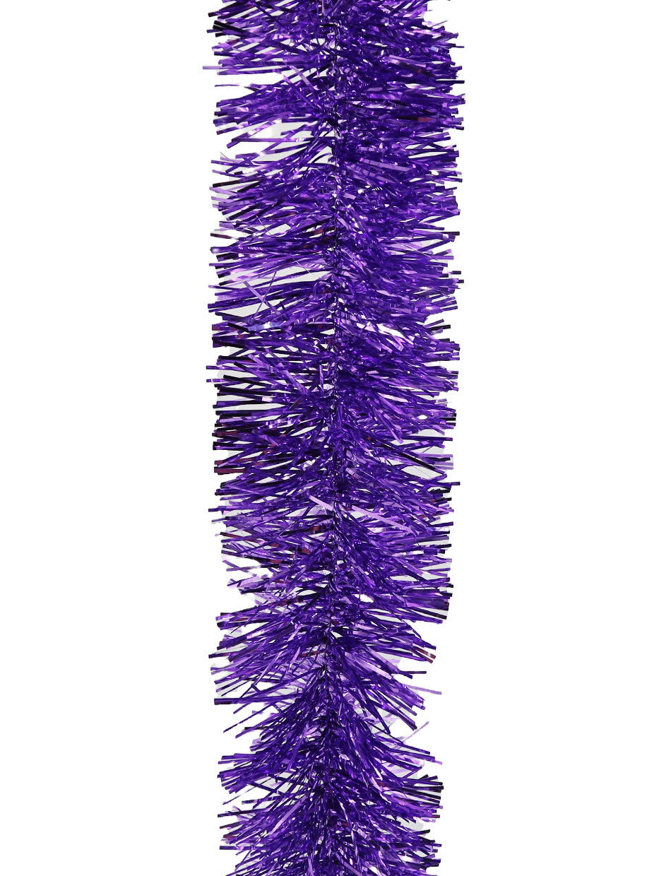 5m LIGHT PURPLE Christmas Tinsel 100mm wide