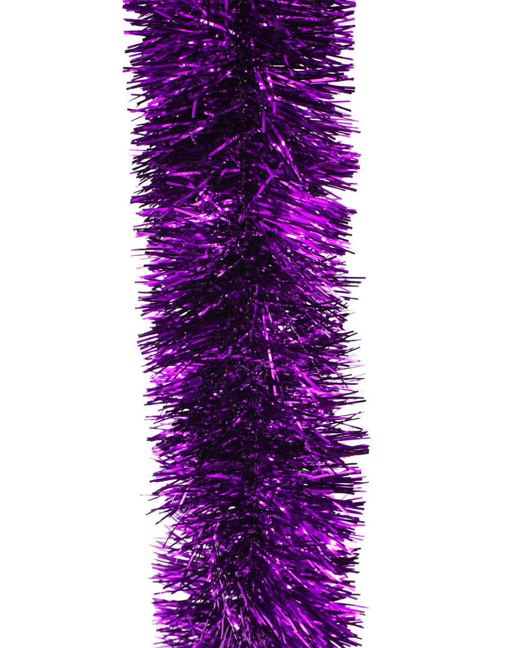 5m PURPLE Christmas Tinsel 75mm wide