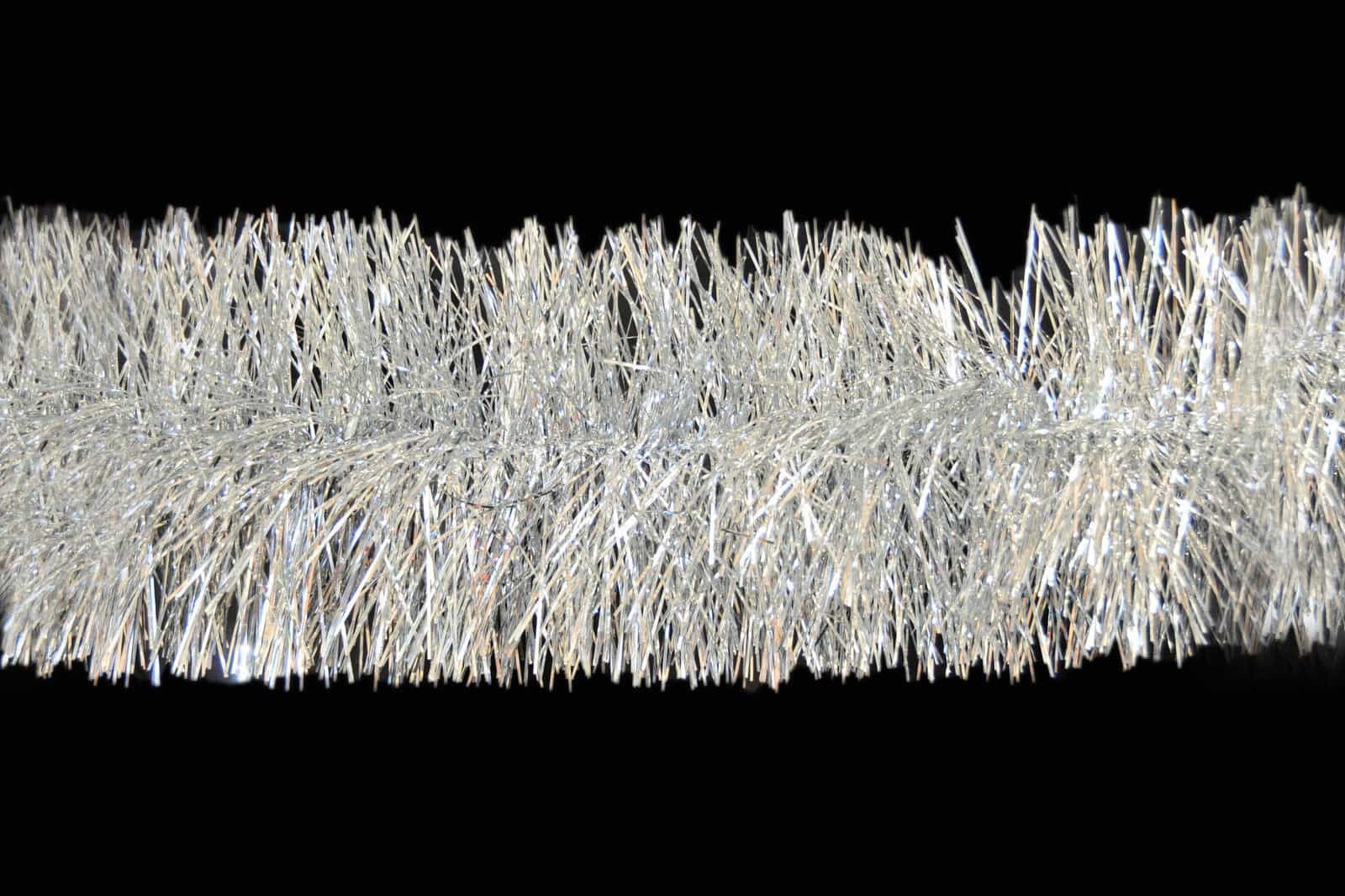 5M SILVER Christmas Tinsel  100mm  wide