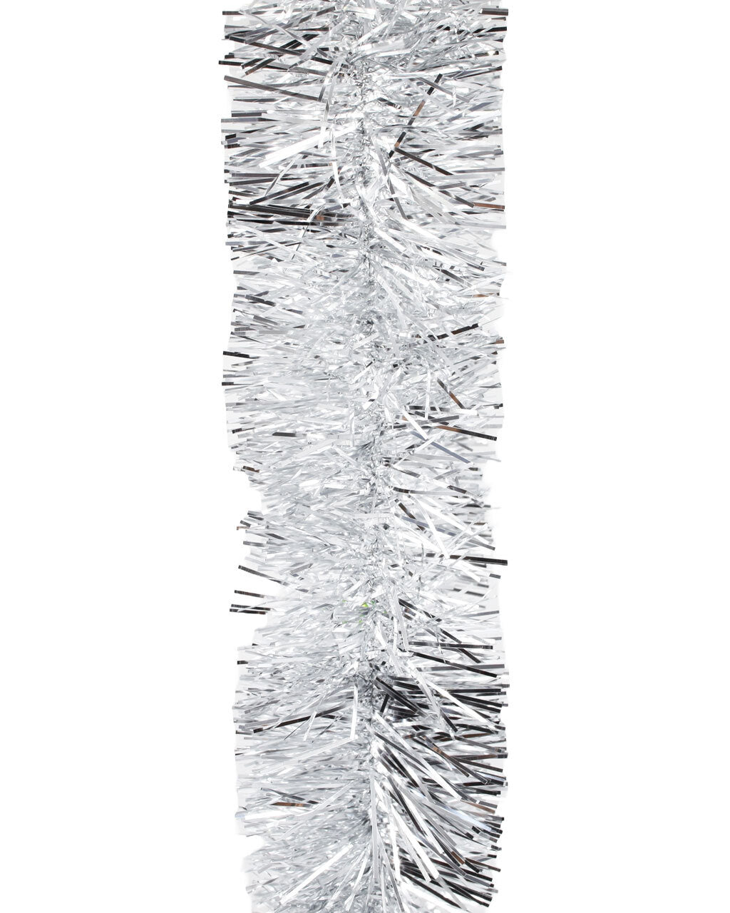 5m SILVER Christmas Tinsel 75mm wide