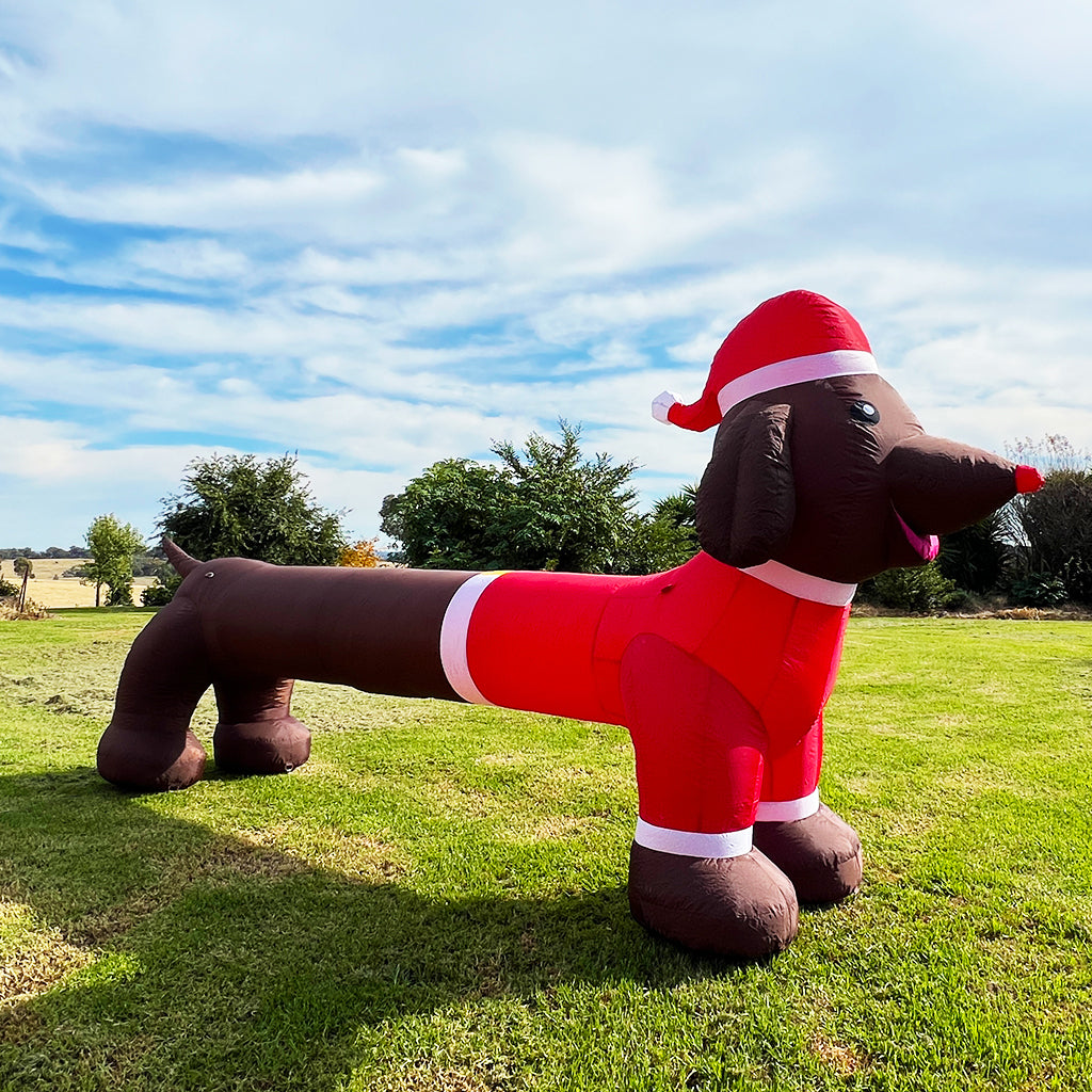 6m Sausage Dog Inflatable 20ft