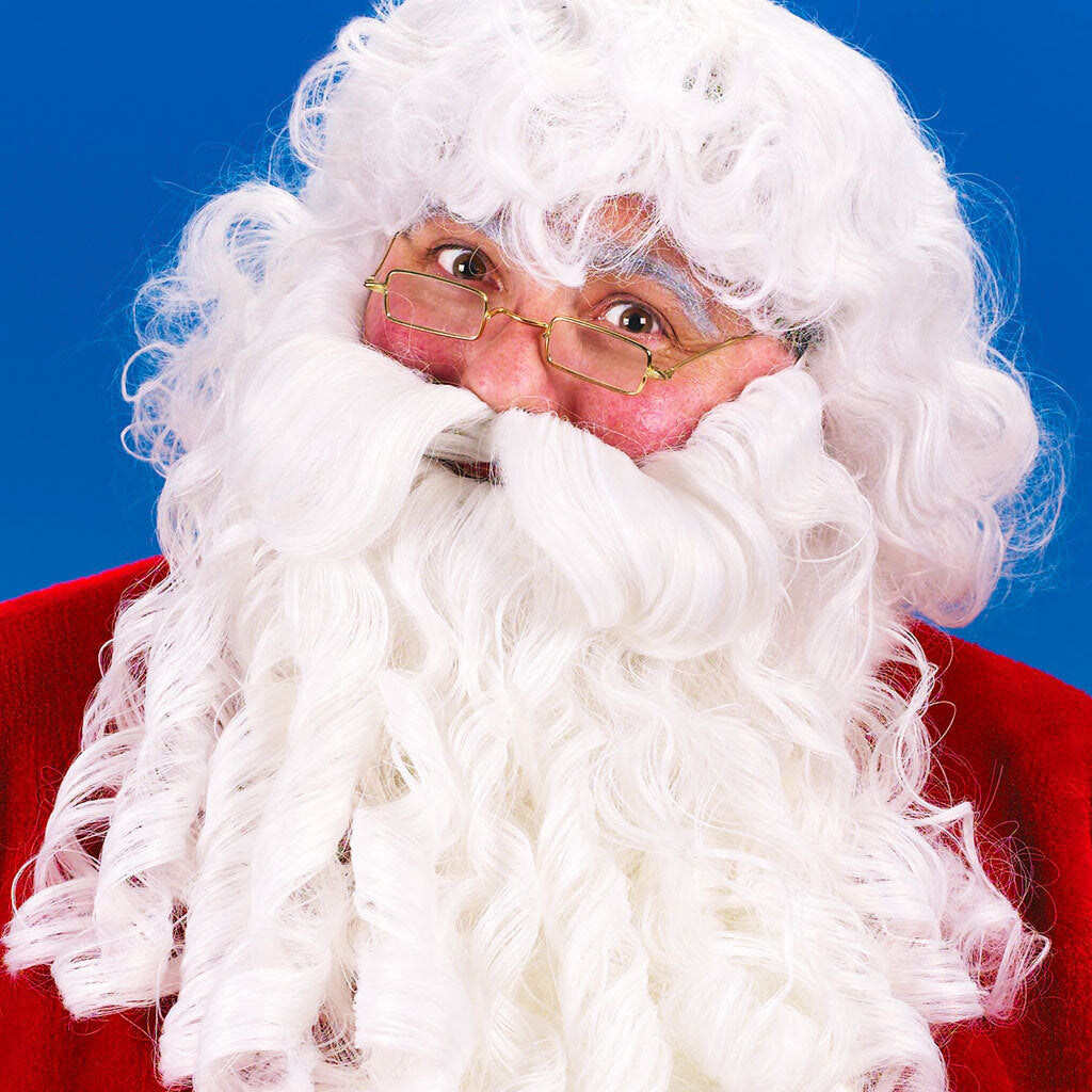 Deluxe Santa Wig & Beard Eyebrows Set