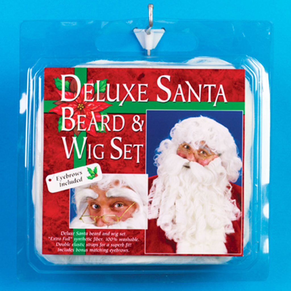 Deluxe Santa Wig & Beard Eyebrows Set
