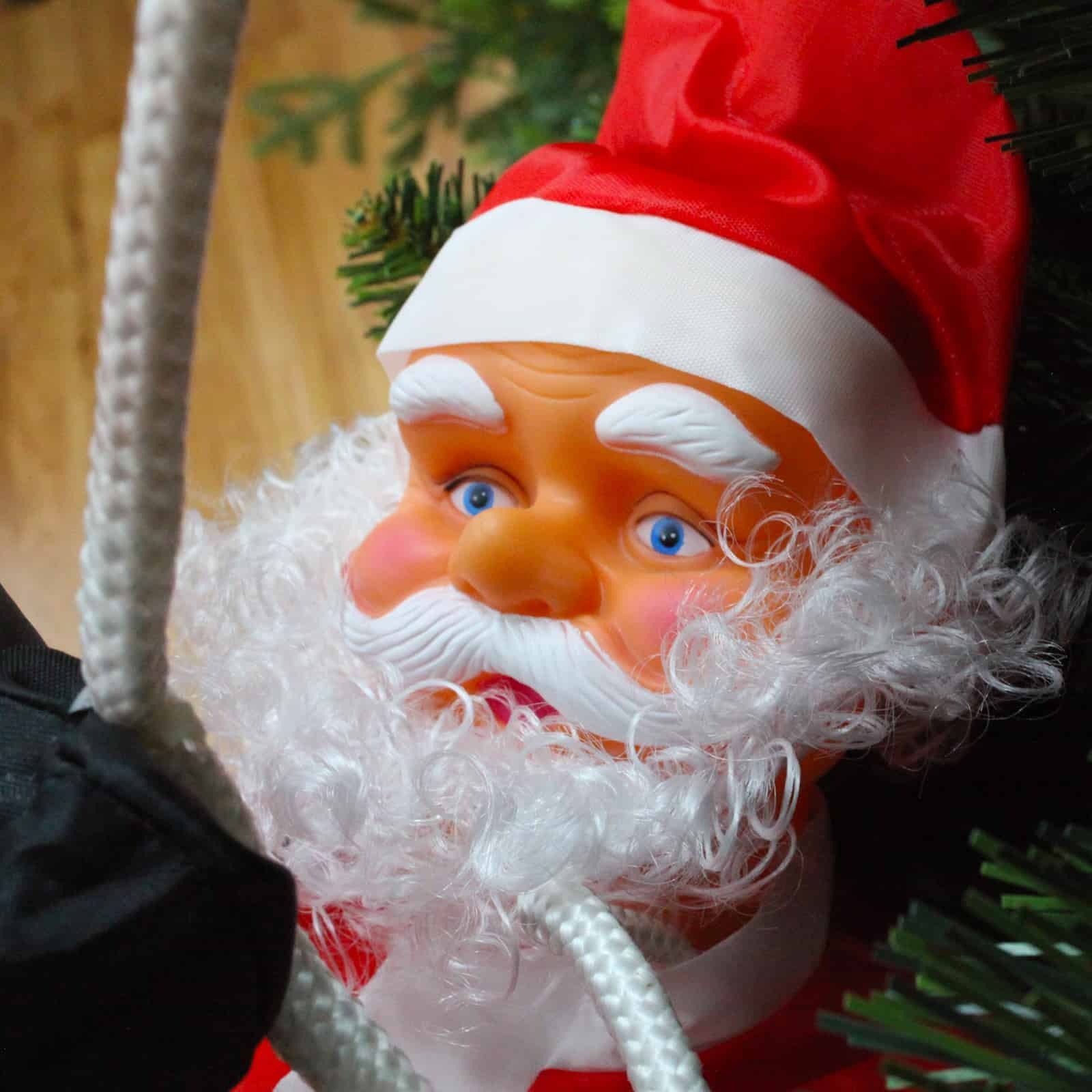 60cm Santa Claus Climbing And Sitting