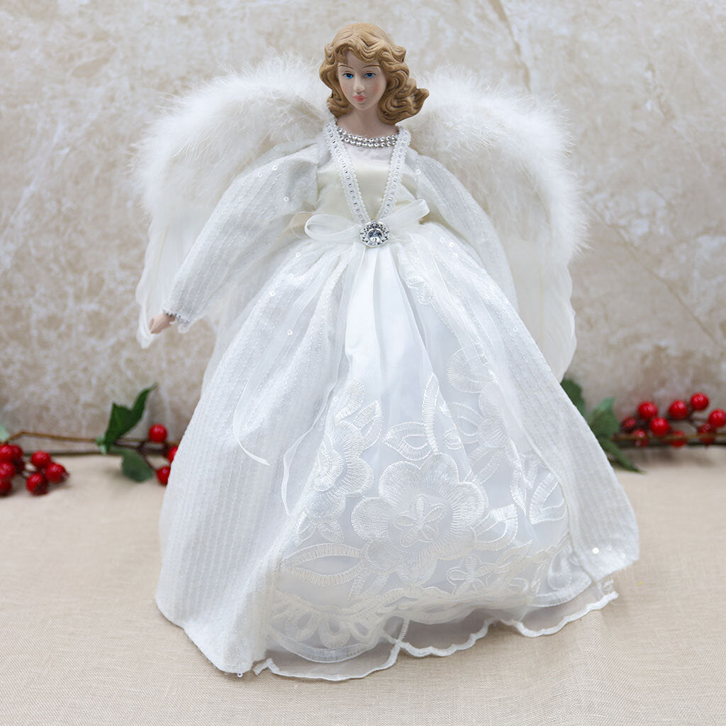 Christmas Tree Topper White Angel