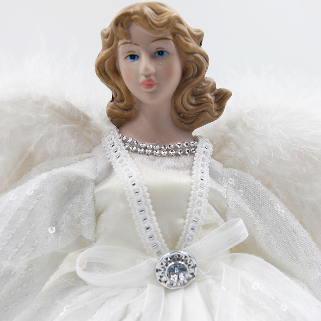 Christmas Tree Topper White Angel