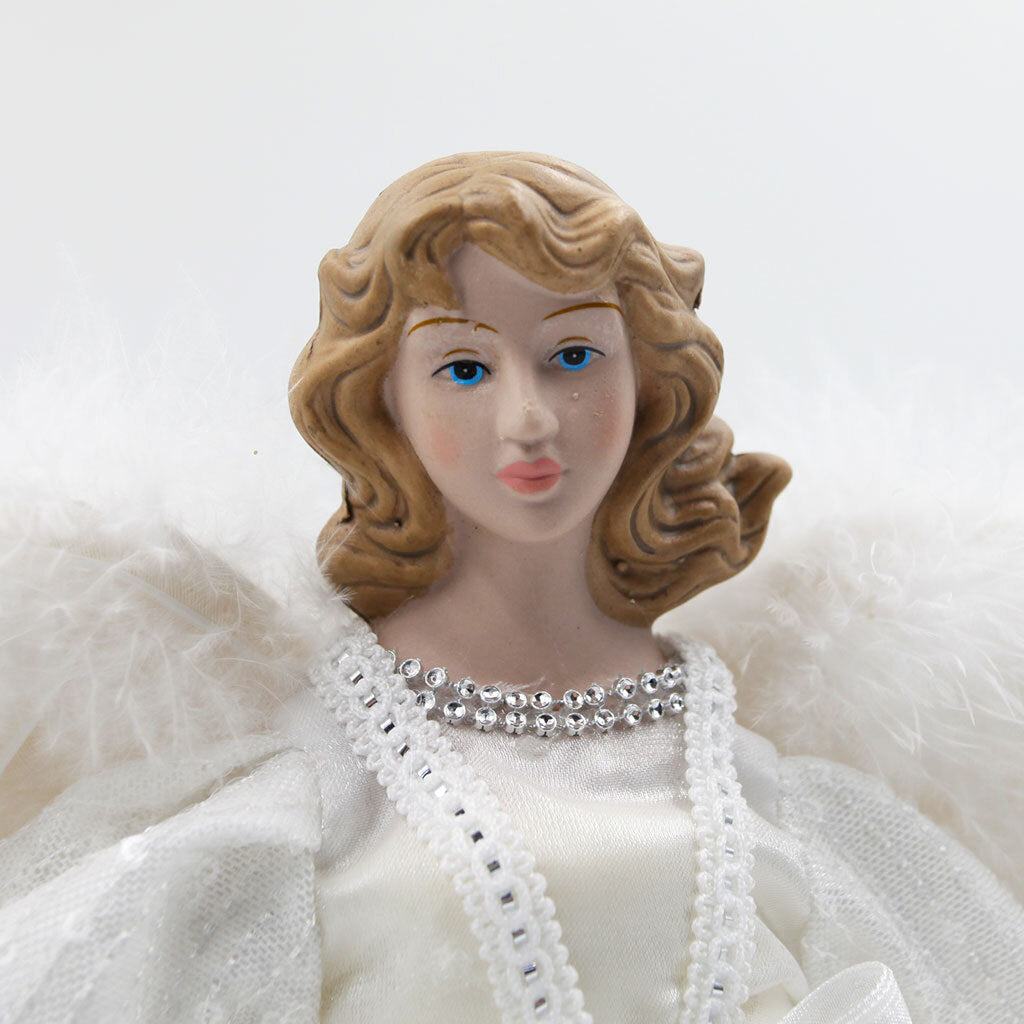 Christmas Tree Topper White Angel