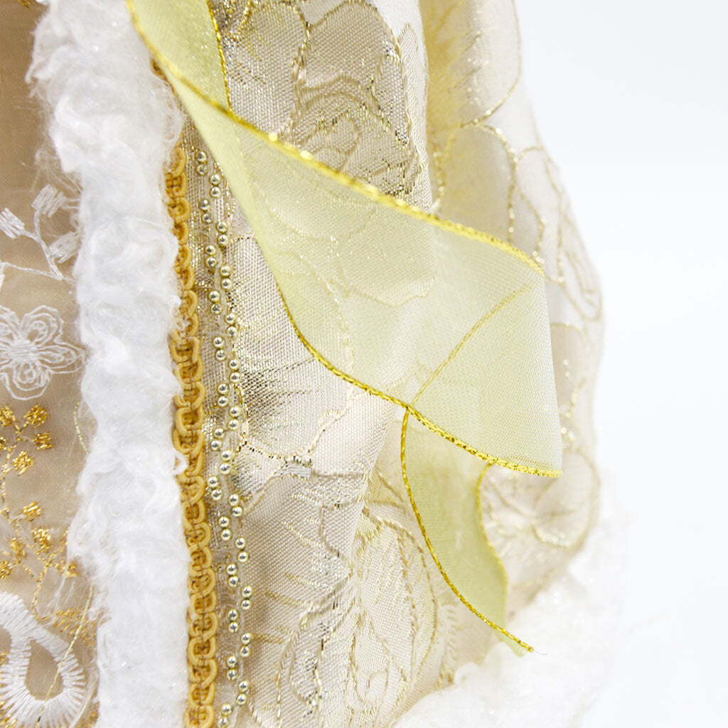 White & Gold Angel Tree Topper