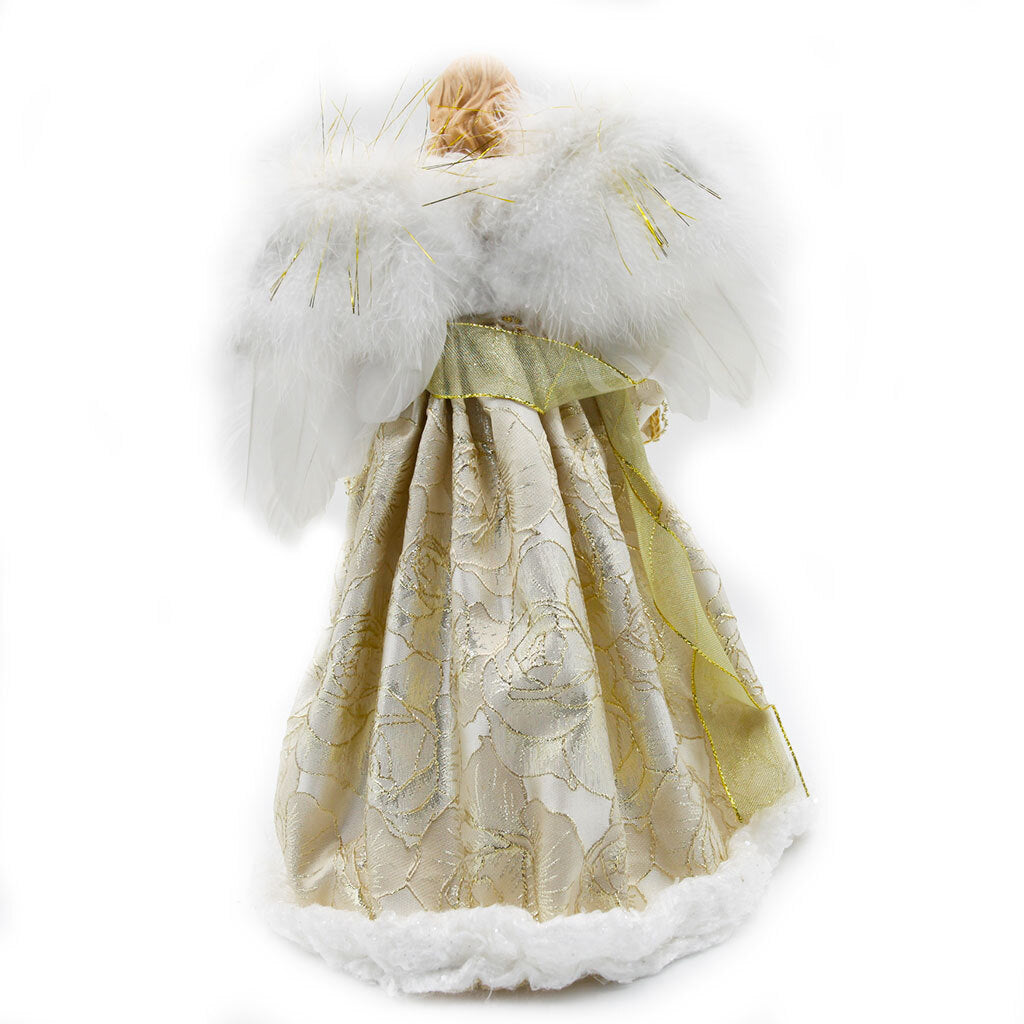 White & Gold Angel Tree Topper