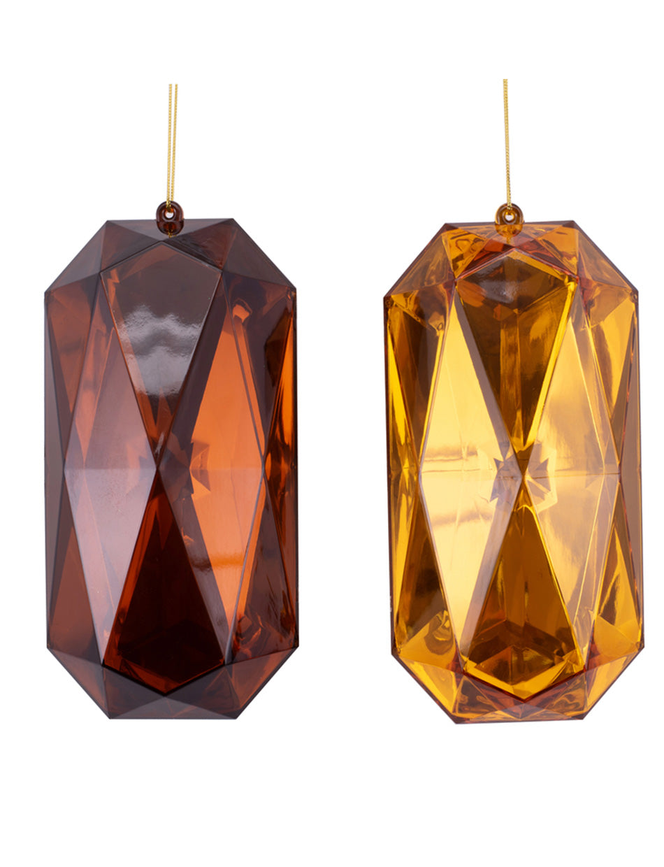 Copper and Amber Jewel 22cm 2pk
