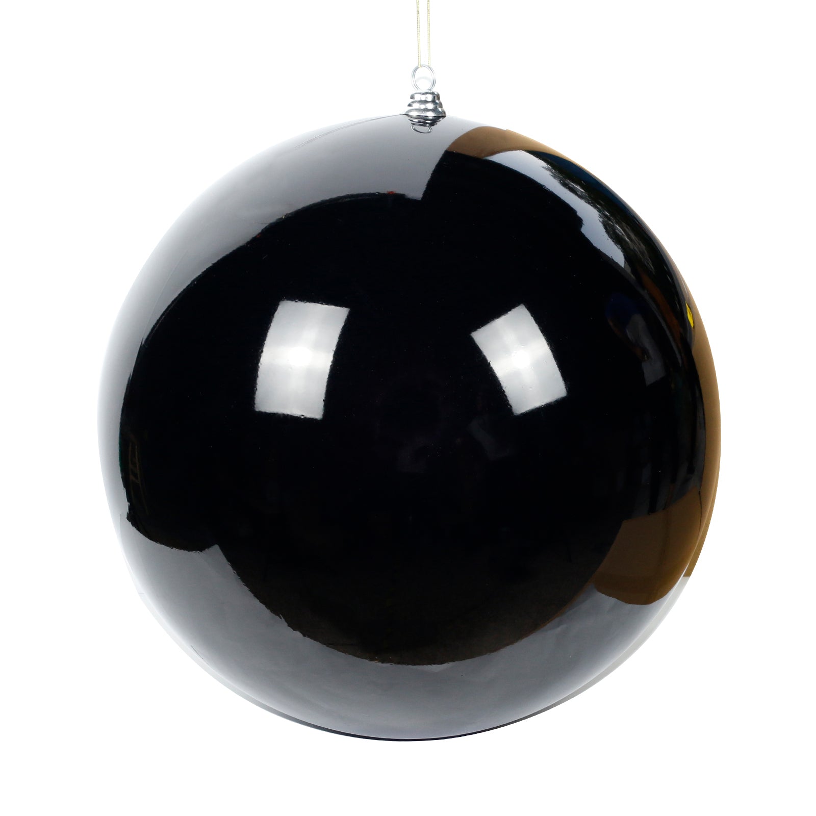 Black Christmas Bauble Gloss 500mm