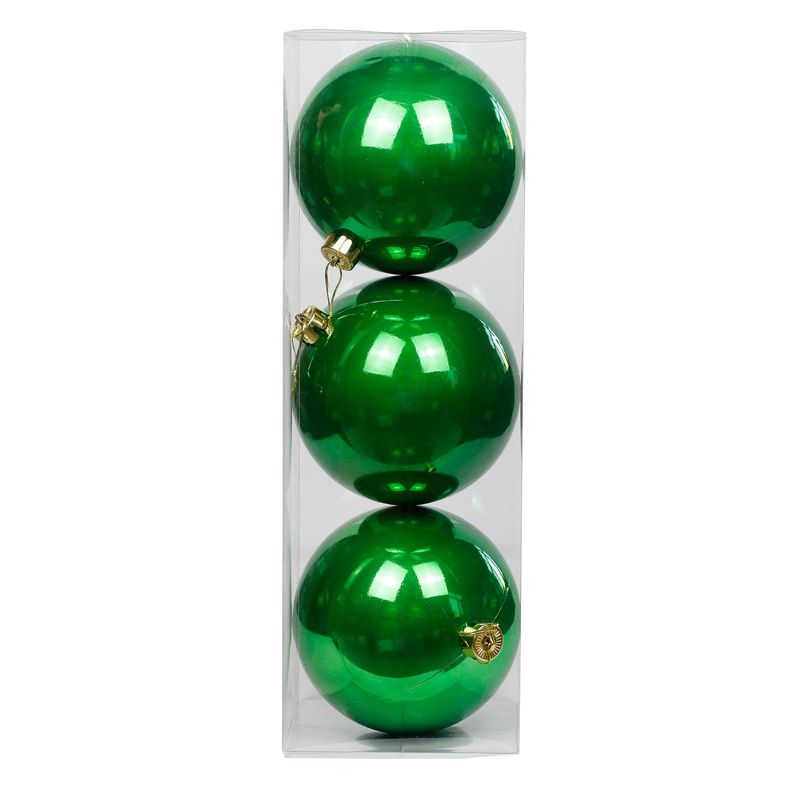 Green Christmas Baubles Pearl 150mm