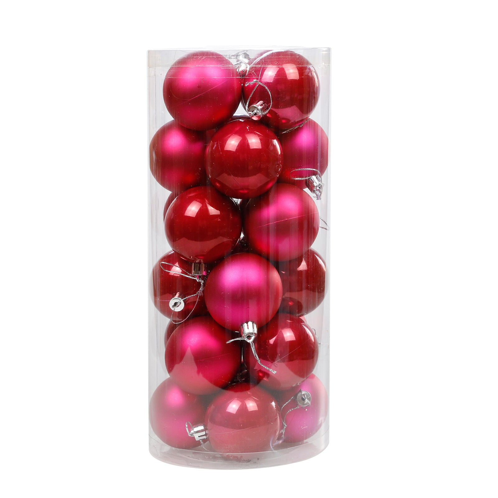 Watermelon Christmas Baubles 80mm Pearl Matt