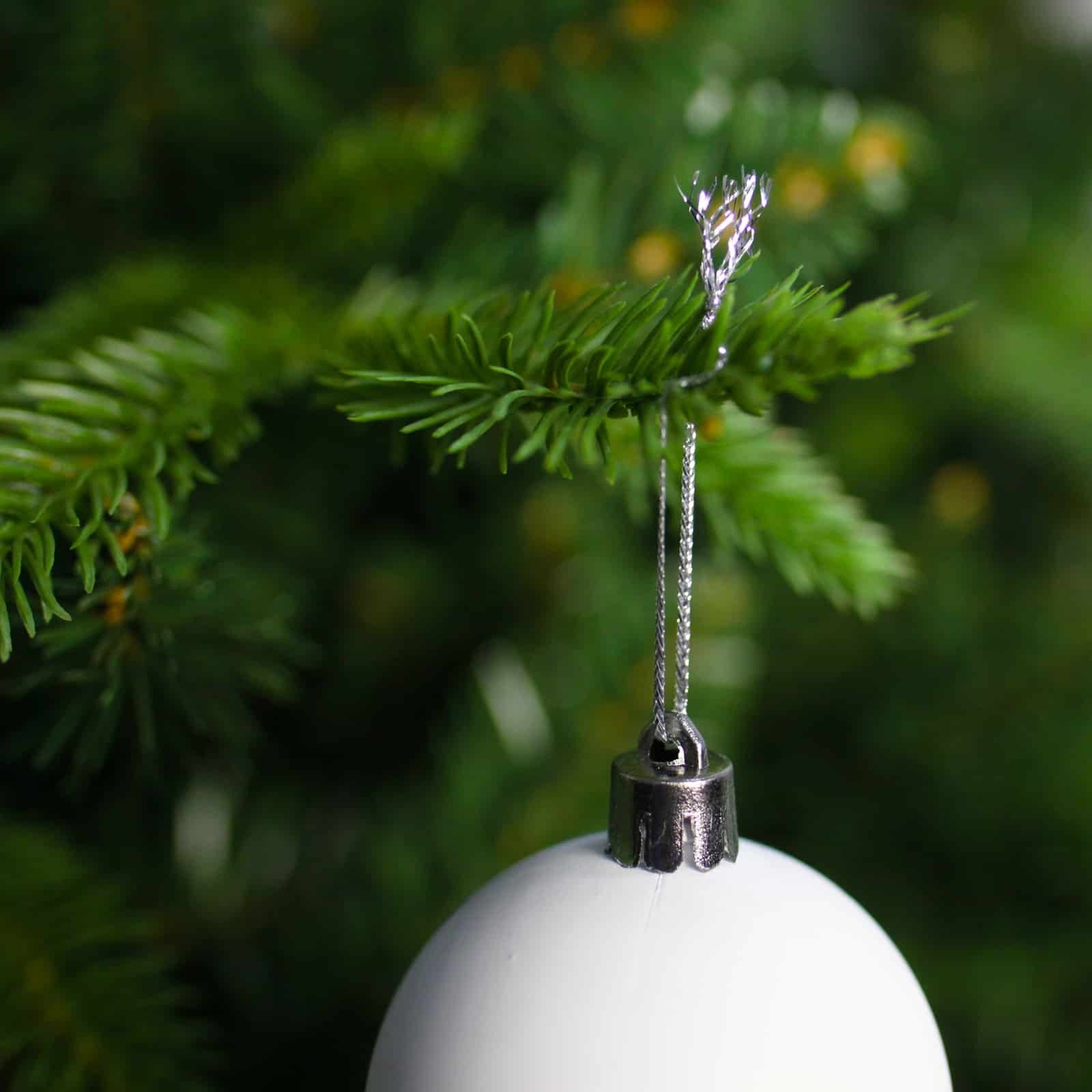 White Christmas Baubles 60mm Matt 24 And 48 Packs