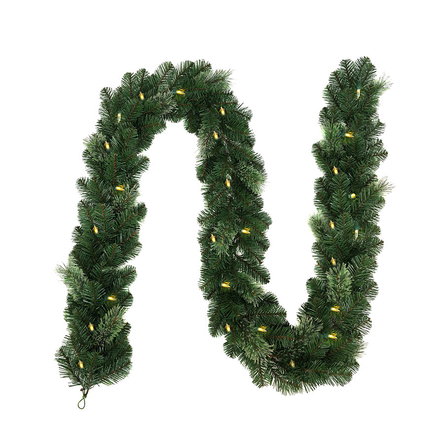 Evergreen Fir  Pre-Lit Garland 2.74m
