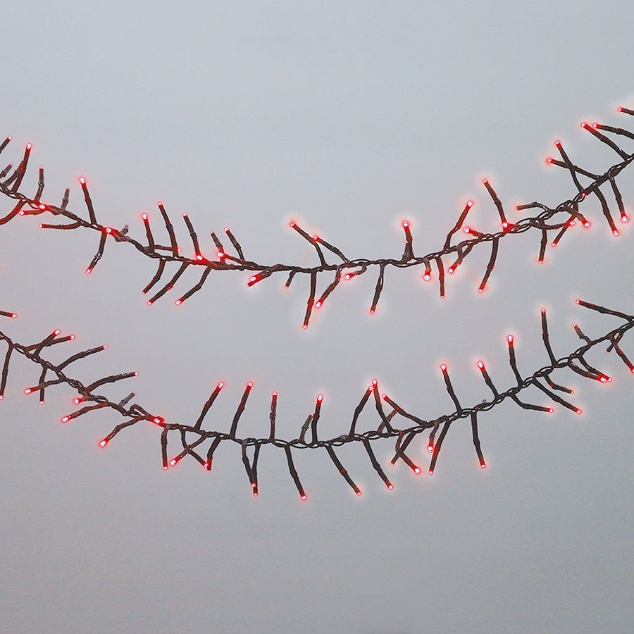 500 RED Led Connectable Cluster Light 6.5m
