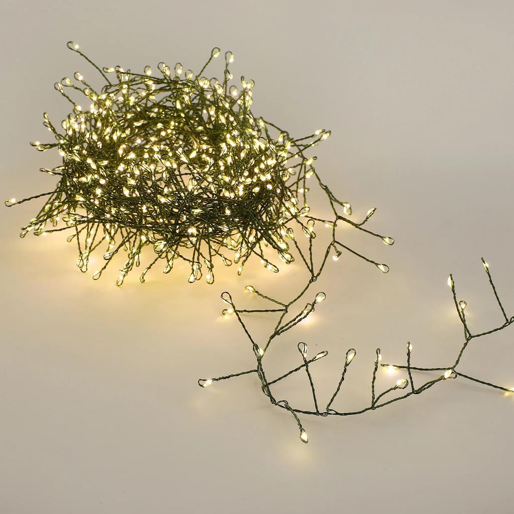 Warm White 640 Micro LED Cluster String Lights