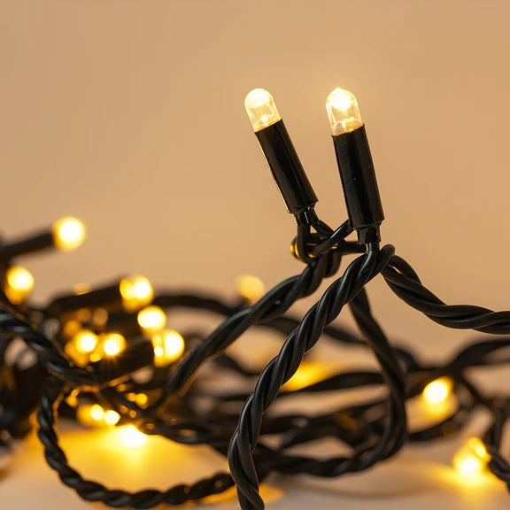 Commercial 3M LED String Light - Warm White + Flashing White
