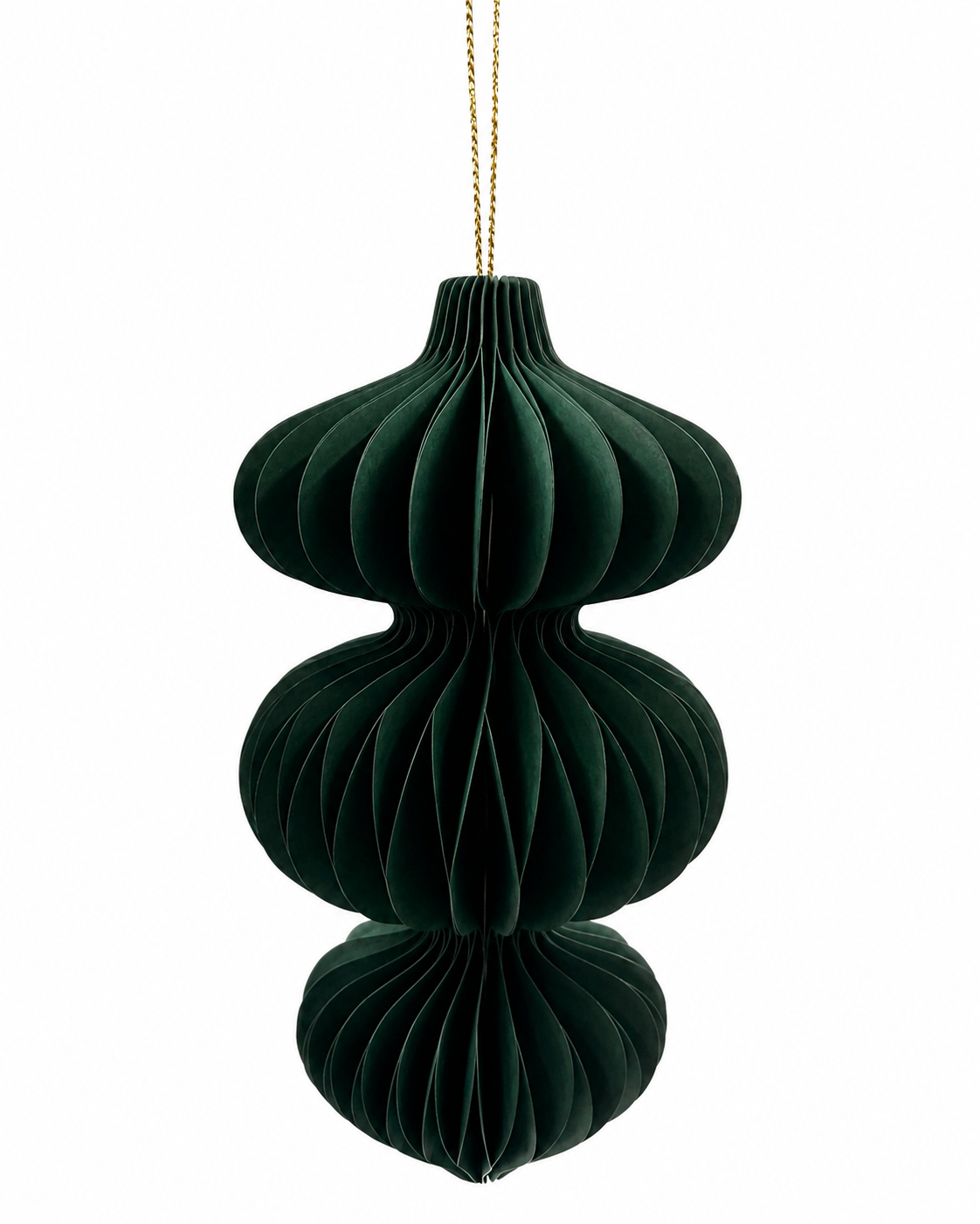 Forest Green Paper Finial